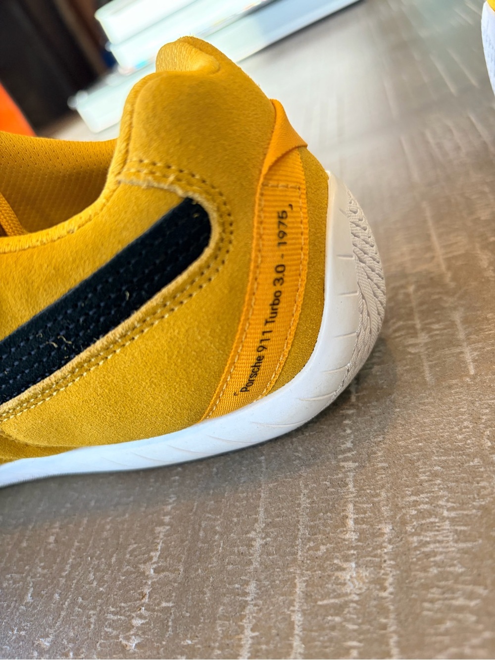 Puma Porsche Legacy Driving Shoes Racing Yellow Suede Men’s US 9.5 - Picture 7 of 14